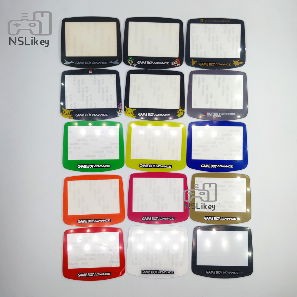 Nslikey เลนส ์ หน ้ าจอพลาสติกสําหรับ Gameboy Advance GBA ฝาครอบหน ้ าจอคอนโซลฝาครอบป ้ องกันหน ้ าจอสีสันสดใส