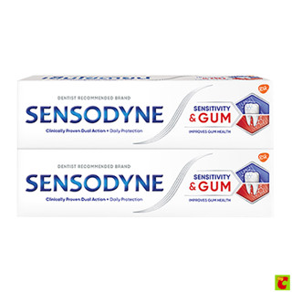 เซ็นโซดายน์ ยาสีฟัน สูตรเซ็นซิทิวิตี้แอนด์กัม 100 ก. แพ็คคู่