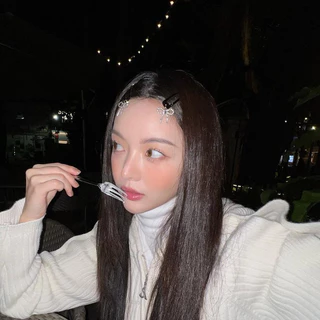 หวานเย็นสาวคริสตัล บลิง โบว์จี้กิ๊บติดผมกิ๊บติดผมคลิปด้านเรียบคลิปเครื่องประดับผม