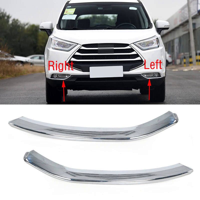 สําหรับ JAC Refine S3 T5 รถกันชนหน้าไฟตัดหมอกแถบโคมไฟ Chrome Trim แถบตกแต่ง