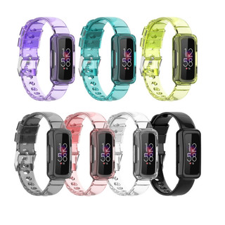 ใหม่สายนาฬิกาสําหรับ Fitbit Luxe สร้อยข้อมือเปลี่ยนสายนาฬิกาโปร่งใสสายรัดข้อมือ TPU โปร่งใสสําหรับ Fitbit Luxe รุ่นพิเศษเข็มขัดอุปกรณ์เสริม