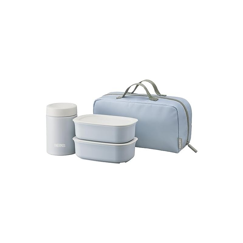 Thermos ชุดอาหารกลางวันซุปฉนวนสุญญากาศ 800ml SKY Blue JEA-801 SKY