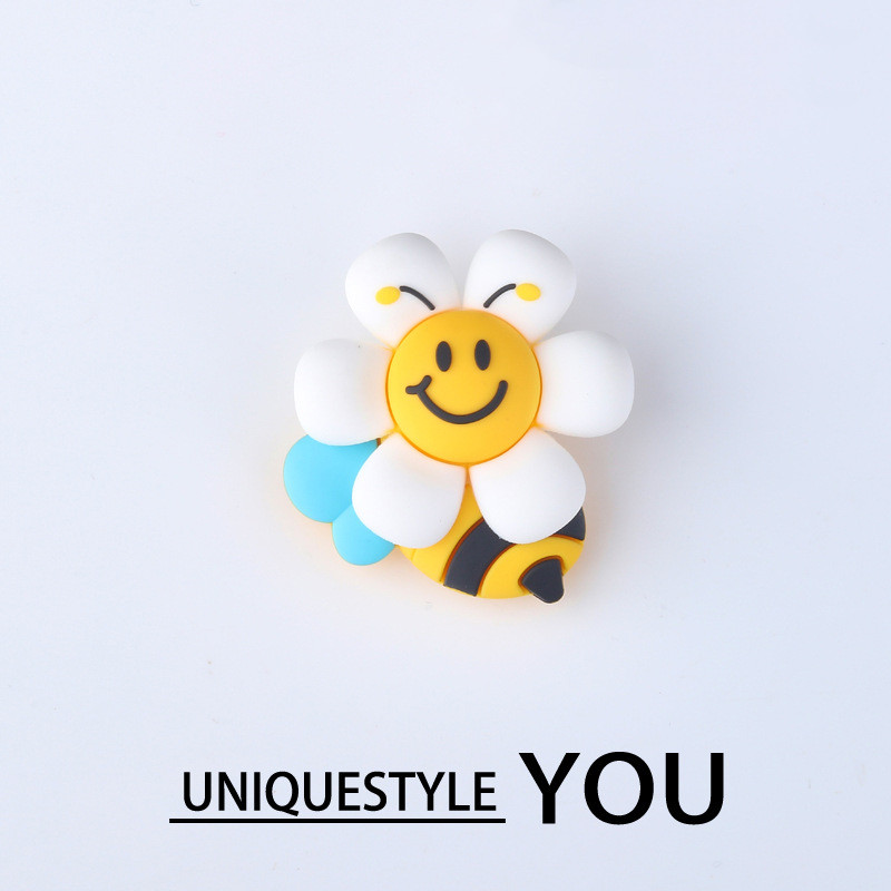 jibbitz crocs Bees flowers crocs jibbitz 3D Silicone Charm jibbitz crocs เกาหลี