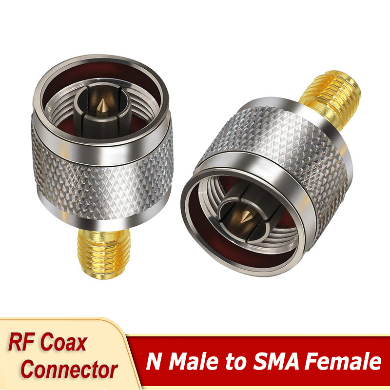 Sma Female to N Male Connector N-Type Male Plug to SMA Female Jack RF Coax Adapter for Wi-Fi Antenna