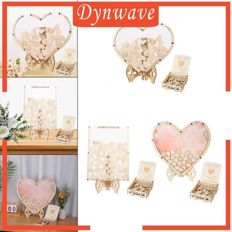 [Dynwave ] Wedding Guest Book/ Unique with 80 Drop Box Gift Sign Book Reception/ for