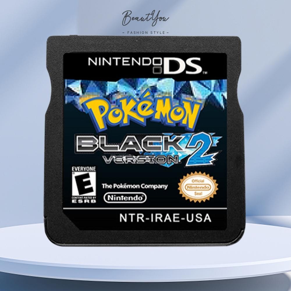 (แฟชั ่ น 2024🏠Pokemon NDS Game Series Cartridge DS Game Card Black &White Version 1 &2 สําหรับ NDS 