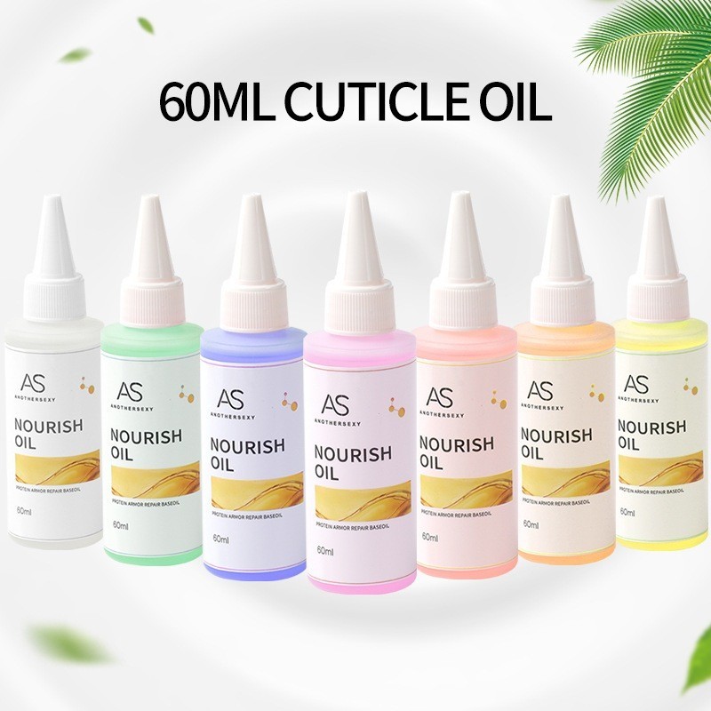 AS น้ำยาหนังนิ่ม & ออยบำรุงเล็บ แบบเติม ปริมาณ 60ml. - wenails