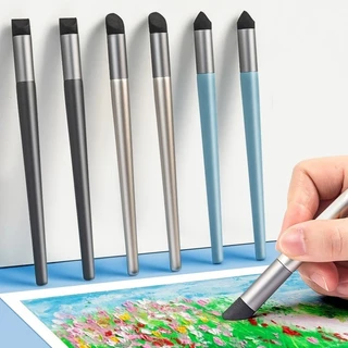 3 ชิ้น/กล่อง Soft Sponge Head Oil Pastel Rub Pens - Professional Gallery ภาพวาดสีน้ํามันปากกาเจล - แปรงรอยเปื้อนการวาดภาพ