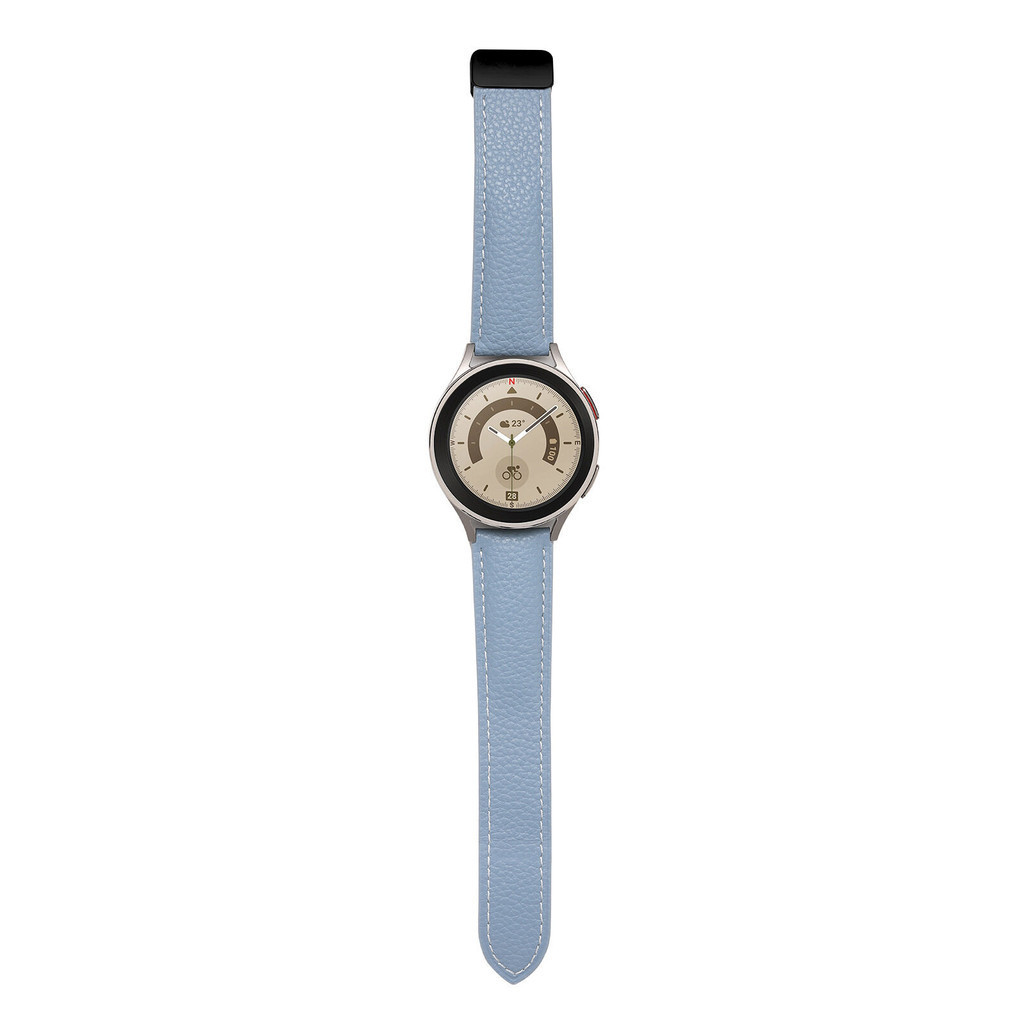 20 มม.สายนาฬิกาหนังแม่เหล็กสําหรับผู้เบิกทาง Garmin 55/645 เพลง/245 Venu SQ SQ2 Approach S12 S40 S42 Haylou LS02 RS4 Plus Amazfit Bip U Pro Neo Lite S GTS2 2E 4 Mini GTS3