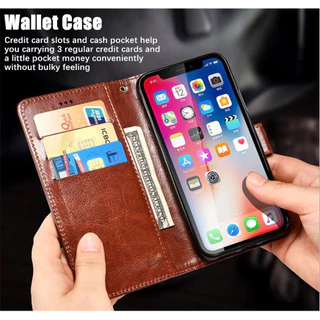 หนังคลาสสิกสําหรับOppo A97 5Gกระเป๋าสตางค์VINTAGE Folioกรณีพลิกโน้ตบุ๊คสไตล์ปิดแม่เหล็กKickstandช่องเสียบการ์ด