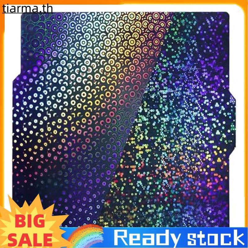 Tiarma Rainbow Circles +Kaleidoscope PEK Textured Sheet สําหรับ Bambu Lab X1/X1C/X1E/P1P/P1S/A1,ยืดหยุ ่ น PEK สร ้ างแผ ่ น 257x257 มม .
