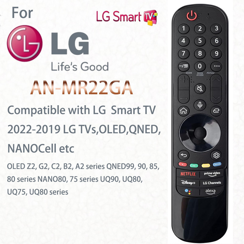 Yosun Replacement LG Remote Control for Smart TV,LG Remote AN-MR22GA with (NO Voice Control or Pointer Function),Compati