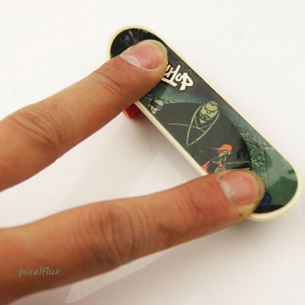Pixelflux Mini Finger Board,จําลองแปลกใหม ่ Finger Skateboard, Skate Truck Finger Training คุณภาพสูงพลาสติกเดสก ์ ท ็ อปนิ ้ วมือของเล ่ นผู ้ ใหญ ่ วัยรุ ่ น