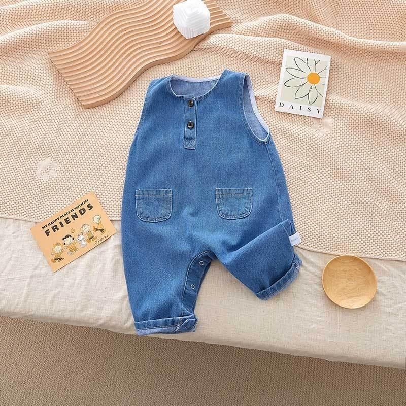 ทารกแรกเกิดเด ็ กทารกเด ็ กทารกเด ็ กวัยหัดเดินทารก Jumpsuit แขนกุดชิ ้ นเดียวบอดี ้ สูทเสื ้ อผ ้ า