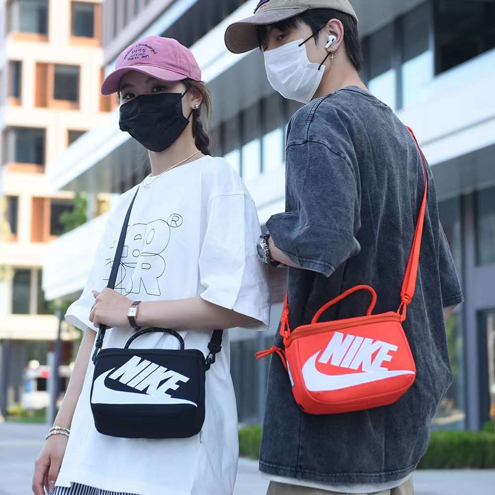 Letter Messenger Bag Nike New Sports Leisure Student Large Capacity Pillow Bag Square Box Bag