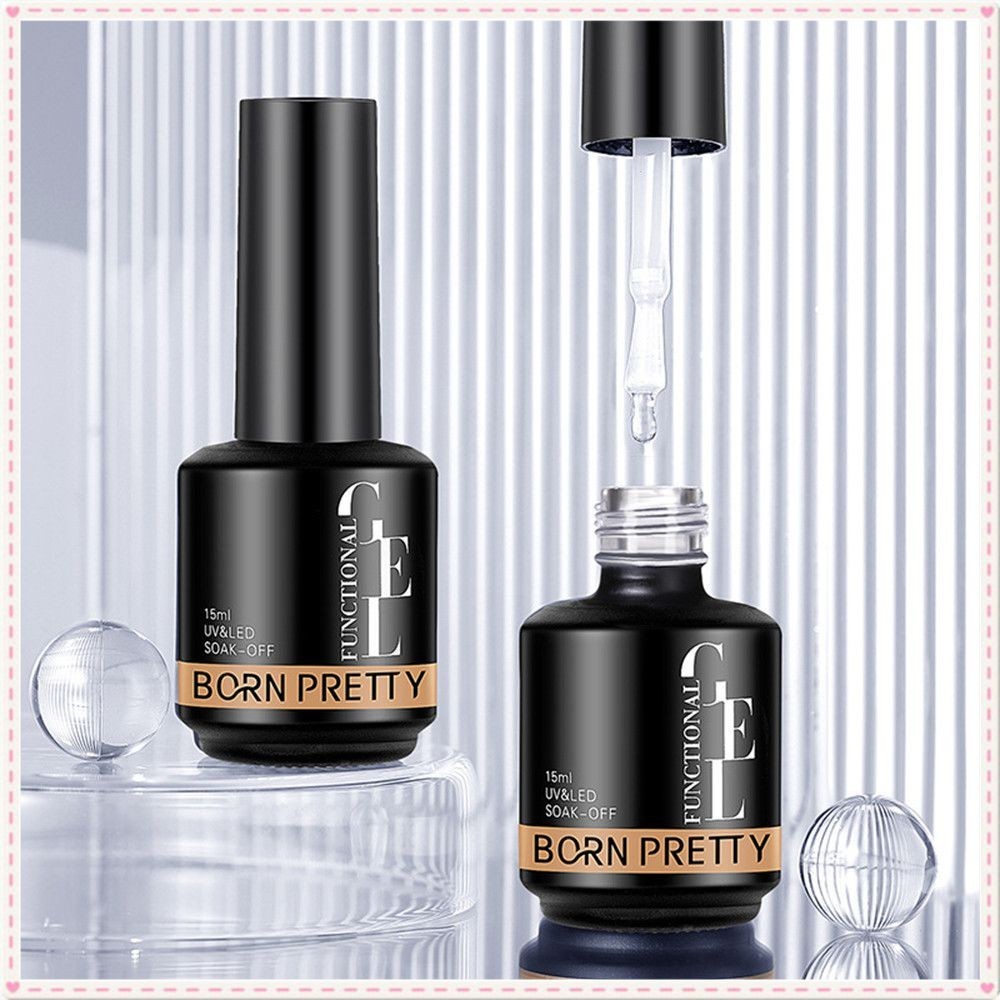 Born Pretty อเนกประสงค์เล็บเจล Top Coat Base Coat โปร่งใส Phototherapy กาวเล็บเล็บสำหรับเล็บ Shop 15ml JOYFEEL