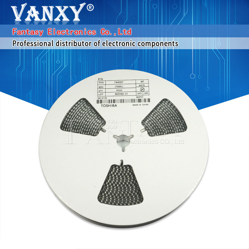 2000PCS SMA Rectifier ไดโอด 1N4001 M1 1N4004 M4 1N4007 M7 FR107 RS1M FR207 RS2M HER108 US1M SF18 ES1