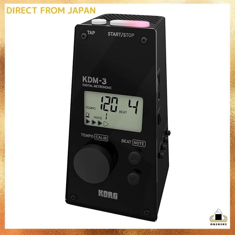 KORG Metronome KDM-3 BK in black is ideal for individual practice, sectional practice, and ensemble 