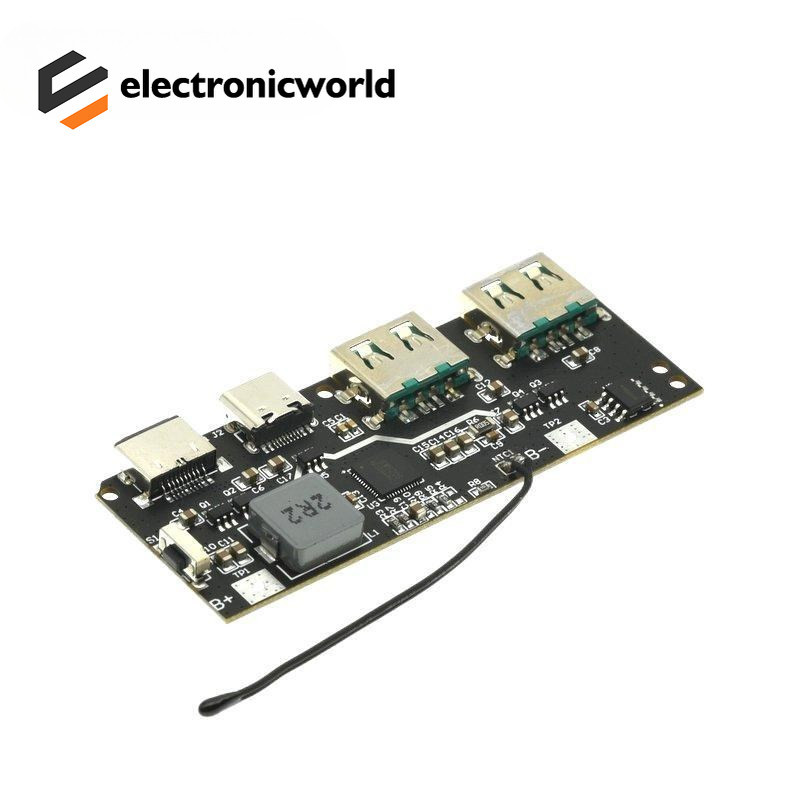 22.5w Quick Charging โมดูลมือถือ QC4.0 PD3.0 5 พอร์ต Dual USB Mobile Power Bank แผงวงจรป้องกัน Diy เมนบอร์ด