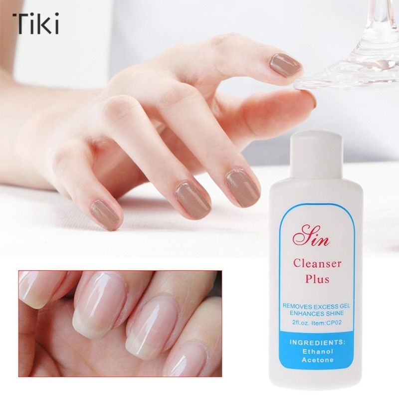 Sina Cleanser Plus น้ำยาเช็ดสีเจล เช็ดคราบเหนียวหลังทำเล็บ 60ml