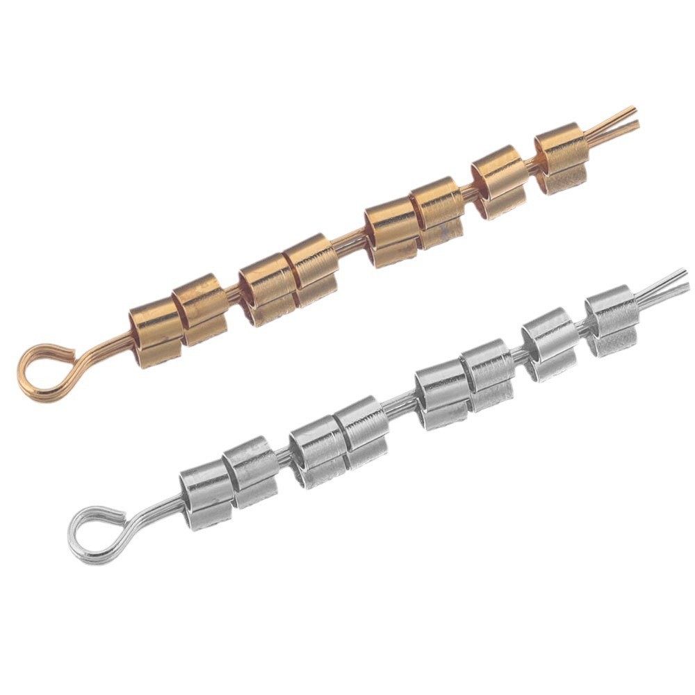 500/300pcs 1.5/2 มม.Mini Alloy Stopper Spacer กระบอกหลอด End ลูกปัด Gold Sliver DIY สําหรับสร้อยข้อมือค้นหาเครื่องประดับทําวัสดุทําด้วยมือ ราคา ถูกที่สุด ดีลบีเคเค แกลเลอรีภาพที่ 4