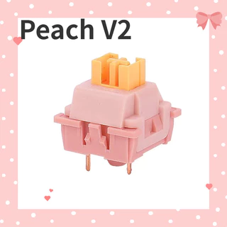 Outemu Silent Peach Switches V3 Silent Lemon V3 Customing Mechanical Keyboard Linear Switch Factory Prelubed 5pin พร้อมคู่มือแสง ความรู้สึกที่มั่นคงและเรียบเนียนมากขึ้น
