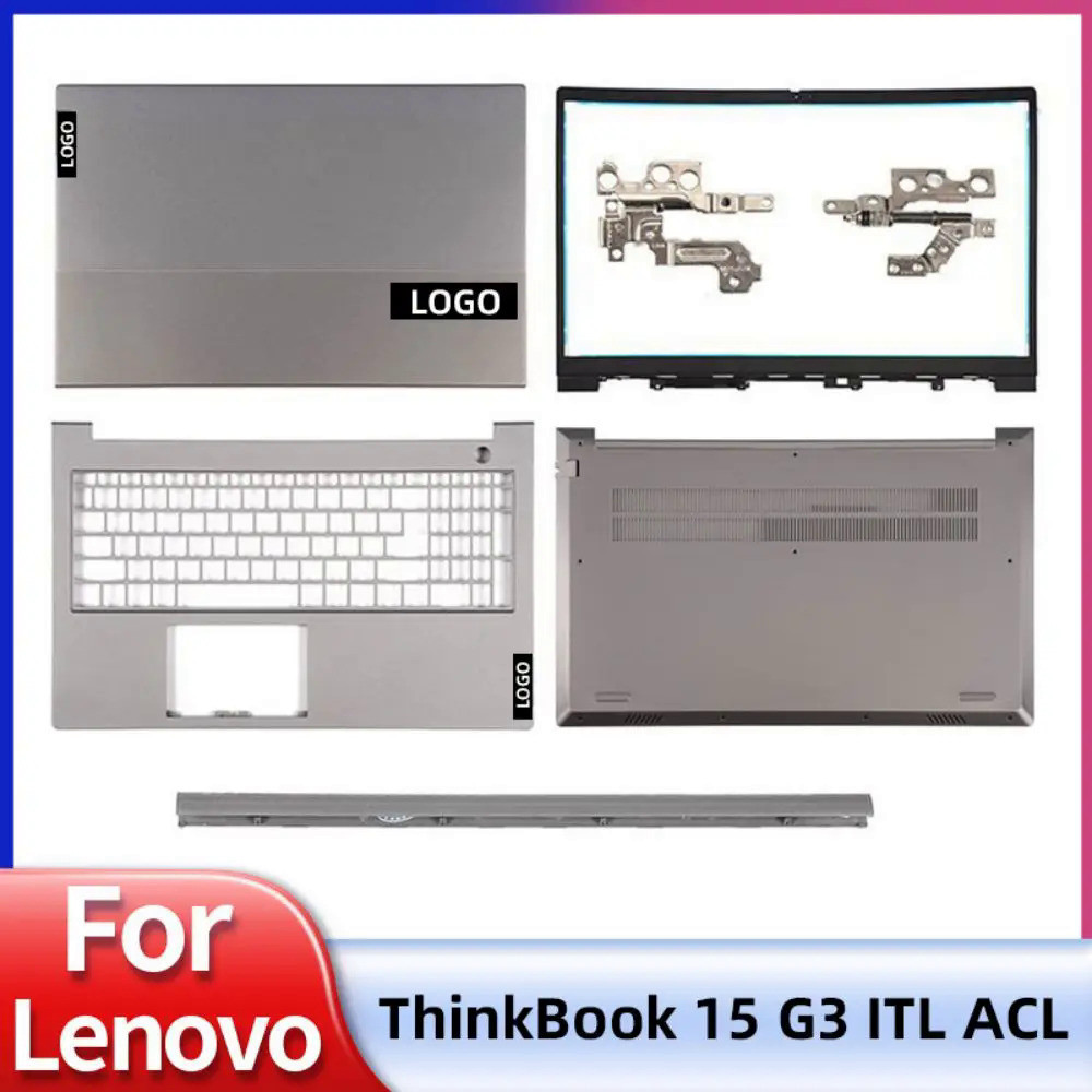 ใหม่สําหรับ Lenovo ThinkBook 15 G3 ITL ThinkBook 15 G3 ACL 15 G3 ARE LCD ปกหลังด้านหน้าบานพับ Palmrest ด้านล่างบานพับ