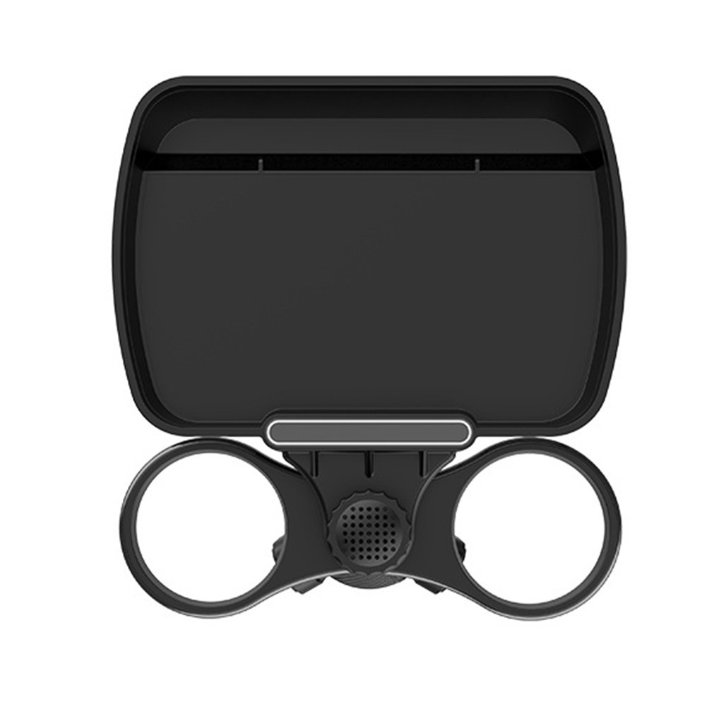 ถาดอาหารรถยนต์ ที่ใส่แก้วในรถแบบมัลติฟังก์ชั่นพร้อมถาดติดได้ 360° หมุนปรับได้ รถ ตารางถาดรับประทานอาหารสำหรับที่วางแก้ว - รูปที่ 6