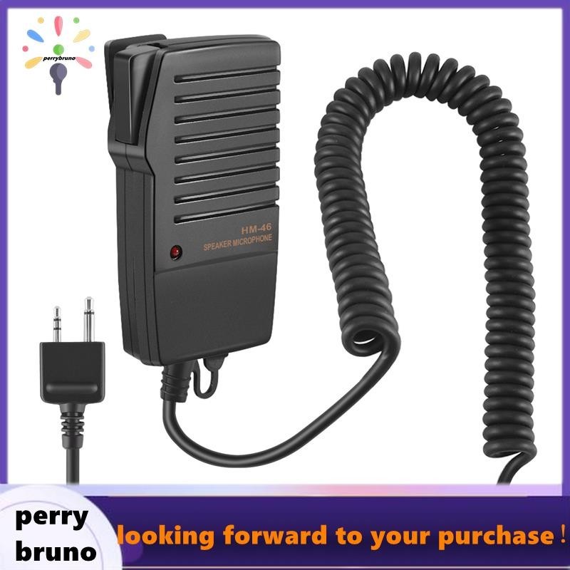 [perrybruno ] ไมโครโฟนลําโพงมือถือสําหรับ Icom Ic-V8 V85 V82 Ic-T2H T8A 2At W32A E90 วิทยุ