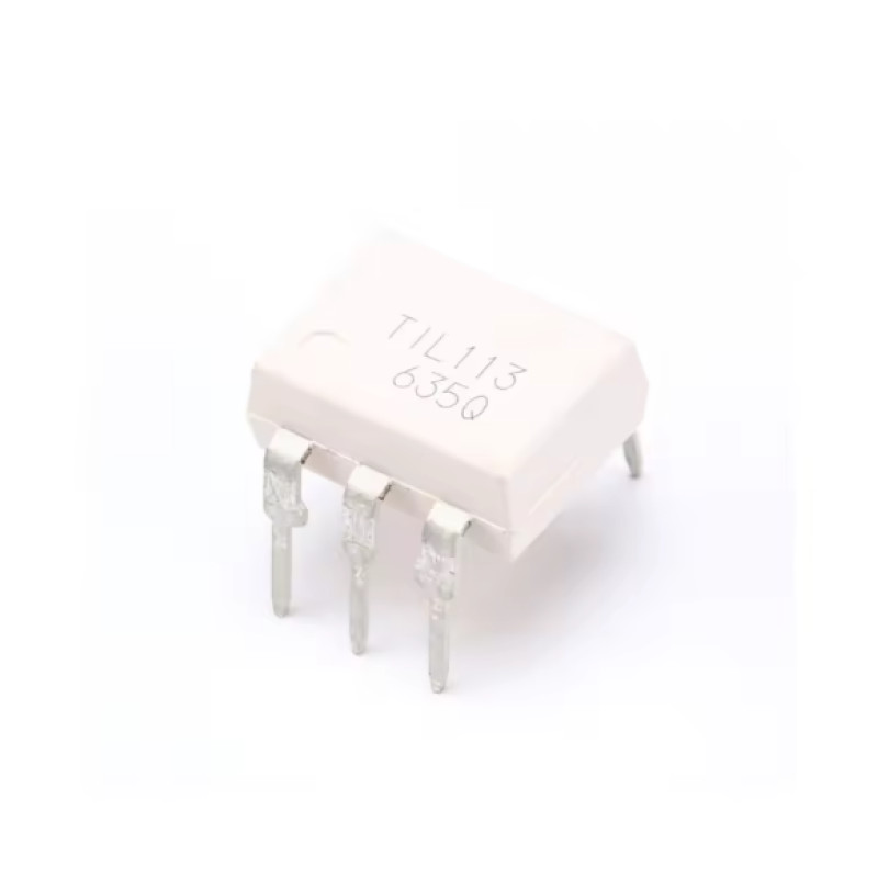 TIL113 TIL113M Photoelectric Coupler DIP ส่วนประกอบอิเล็กทรอนิกส์ One-Stop การกําหนดค่าเดี่ยว
