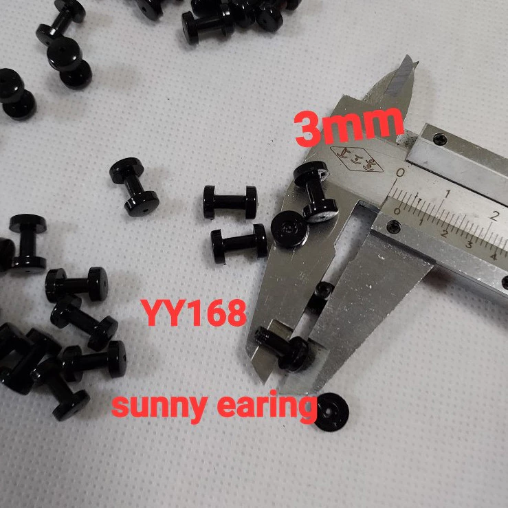 จิวหูตาไก่ จิวตาไก่ พลาสติก น้ำหนักเบา ใส่สบาย 1 ข้าง มีขนาด 3 mm. จิวหู ขยายหู