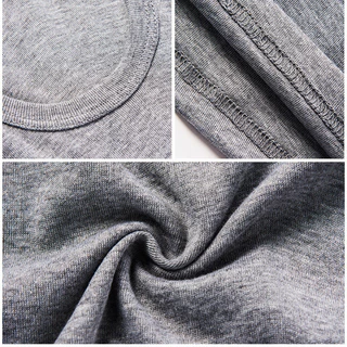 เสื้อกล้าม ผ้าฝ้าย ดูดซับเหงื่อได้ดี สีขาว เหมาะกับใส่ออกกําลังกาย เข้ายิม สําหรับผู้ชาย