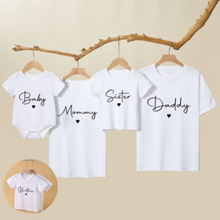 Family Matching Set เสื้อ Mommy น้องสาว Brother เสื้อยืดเสื้…