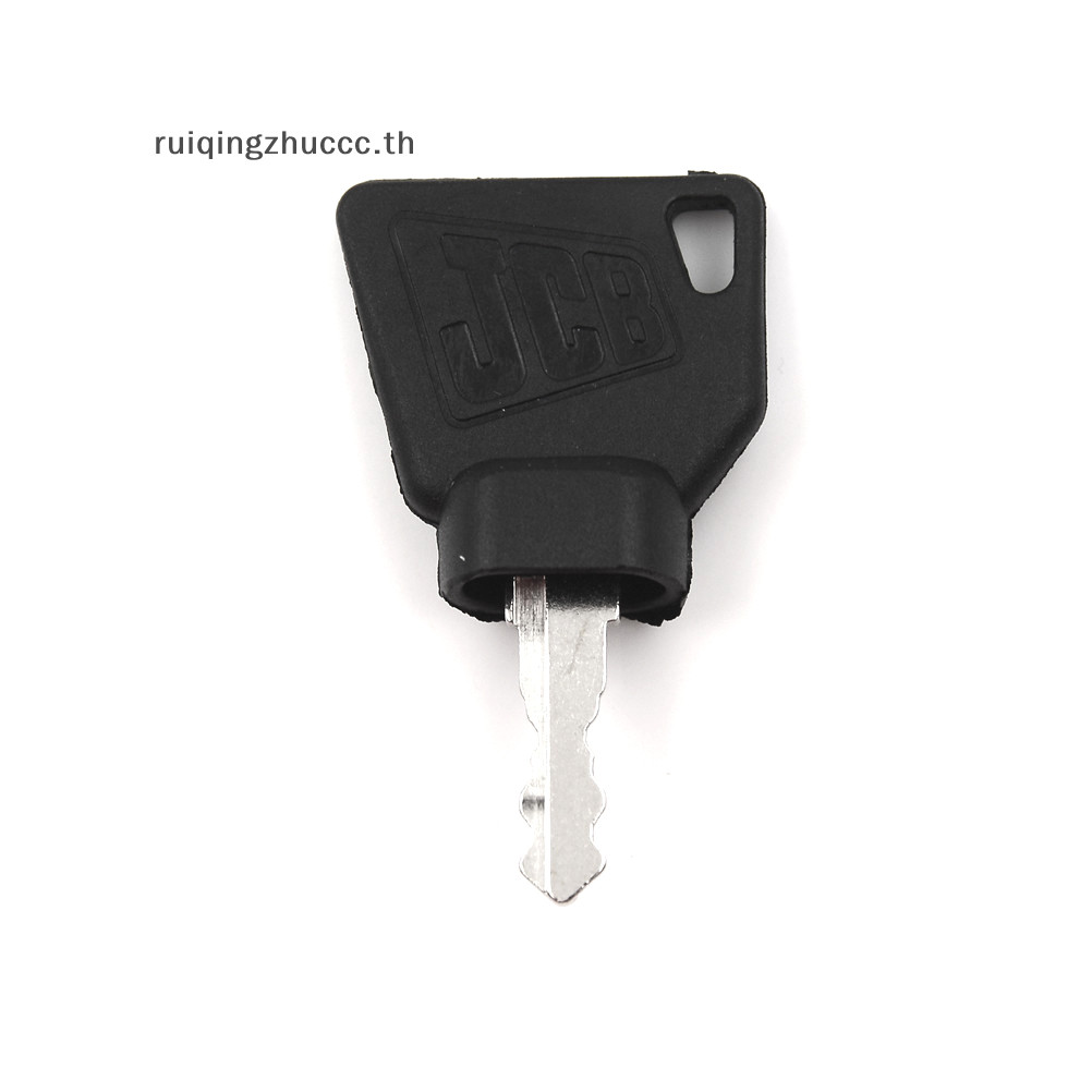 [ruiqingzhucc ] ใหม ่ 2X อุปกรณ ์ กุญแจจุดระเบิดสําหรับสวิตช ์ Starter JCB 3CX อะไหล ่ Digger Plant Keys [TH ]