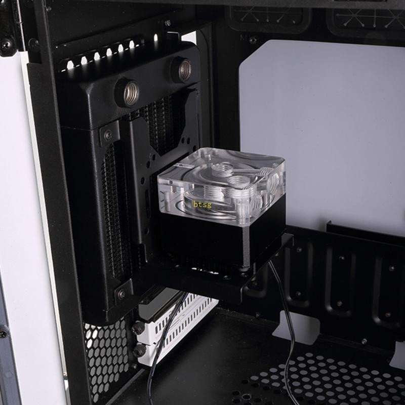 Bt PC Water Cooling ปั๊มหม้อน้ําสนับสนุน Upright ระบายน้ําสําหรับถัง Reservoir Mount Bracket ขาตั้งฮีทซิงค์พัดลม Ho