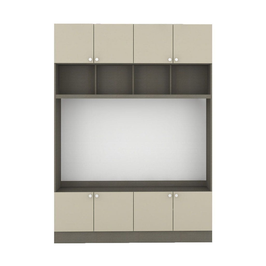 SB Design Square ชั้นวางทีวี ขนาด 160 ซม. รุ่น Contini Plus สีครีม Mid Gloss (160x45x220 ซม.) แบรนด์ KONCEPT FURNITURE