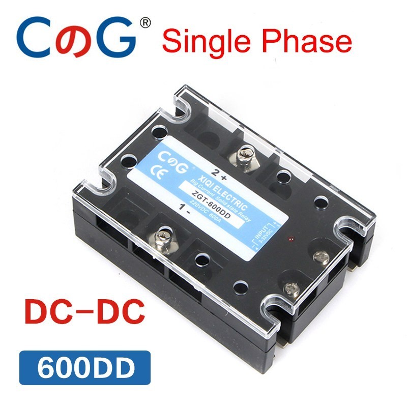 ❈CG SSR-600DD 600A 220V 600V Big Voltage Single 1Phase JGX DC Control DC Heat Sink 3-32VDC To 5-220V