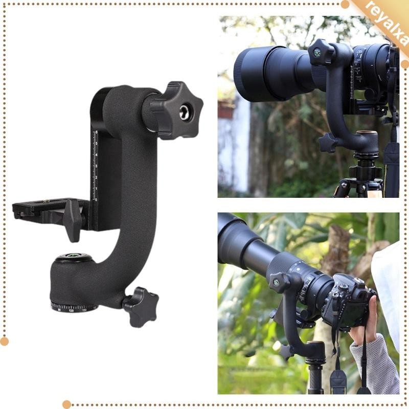 [Reyalxa] หัวขาตั้งกล้องกิมบอลสําหรับกล้อง DSLR 360 องศาพาโนรามาที่ทนทานสําหรับโหลดแผ่นถ่ายภาพ 20 กก.