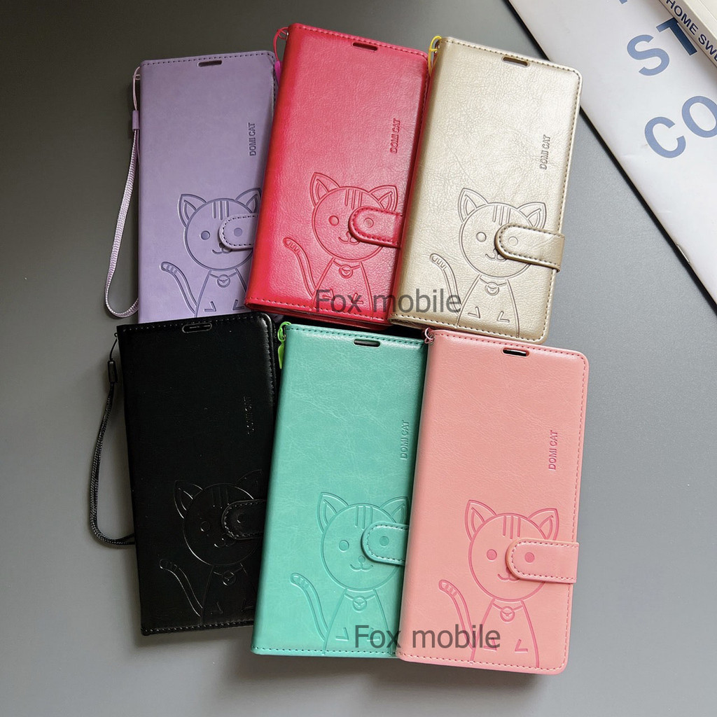 ราคาส่ง เคส กระเป๋า ใส่บัตร ตั้งได้ สำหรับ OPPO A3X A3Pro Reno 12 Pro Reno12 Reno12F Reno11F Reno7Z Reno8Z Domicat