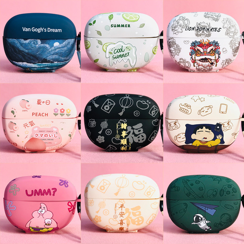 Stock Ready Cartoon Case Compatible สําหรับ Bose Ultra Open (2024)/QC QuietComComCompatible Fort II/Ultra Cover หูฟังแขนป้องกันซิลิโคนกล่องชาร์จพร้อมตะขอ