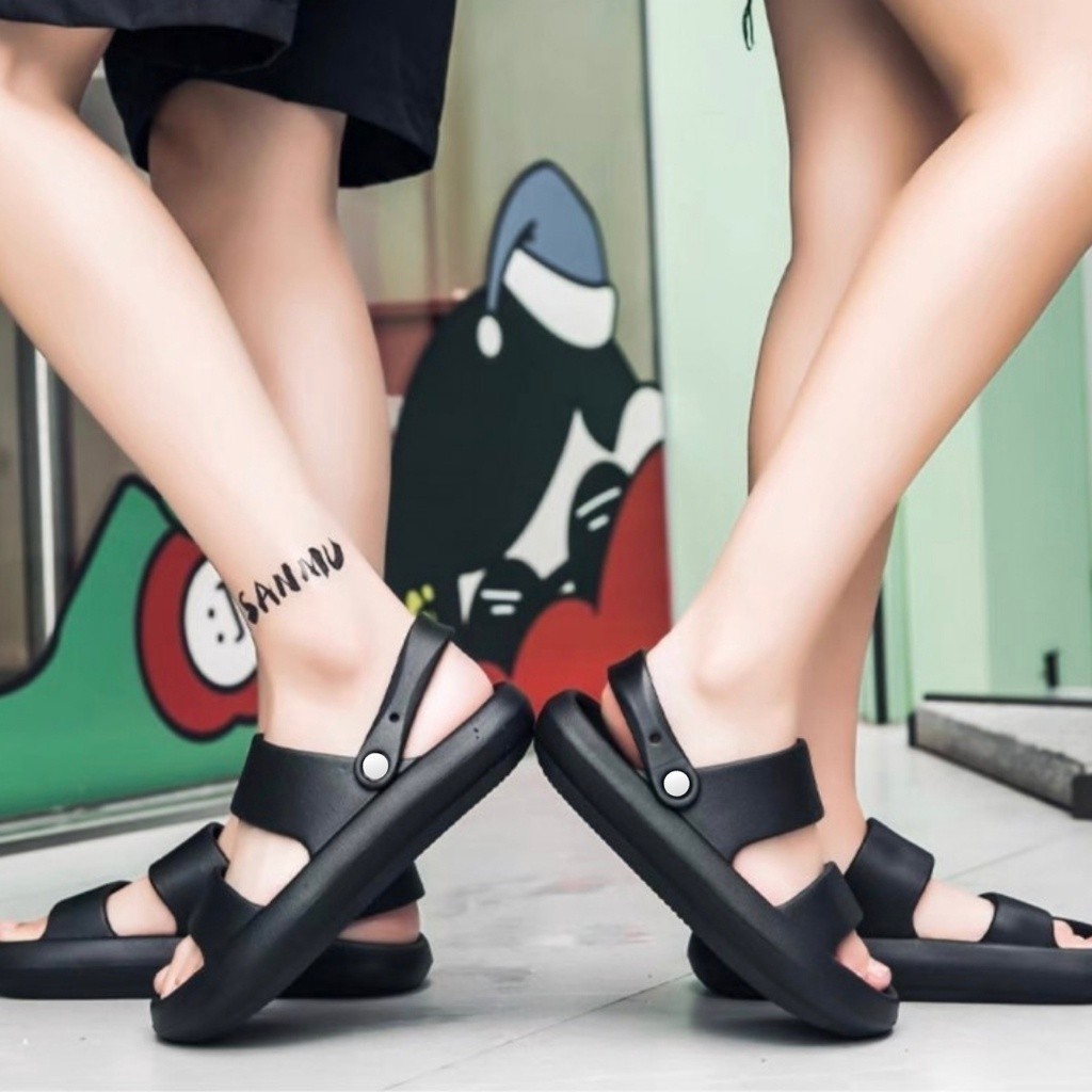 รองเท้าแตะ รองเท้าแตะลำลอง ใส่ได้ทั้งหญิงและชาย ดีไซส์สวย รัดส้นเท้าเพื่อความกระชับ Cheap good