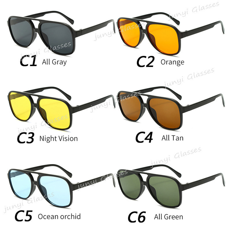 Retro สไตล์ Double Beam แว่นตากันแดดกรอบใหญ่สําหรับผู้หญิงผู้ชายรอบแฟชั่น Unisex แว่นตากันแดดกลางแจ้ง UV Resistance Shades สําหรับผู้หญิง Man ราคา ถูกที่สุด ดีลบีเคเค แกลเลอรีภาพที่ 9