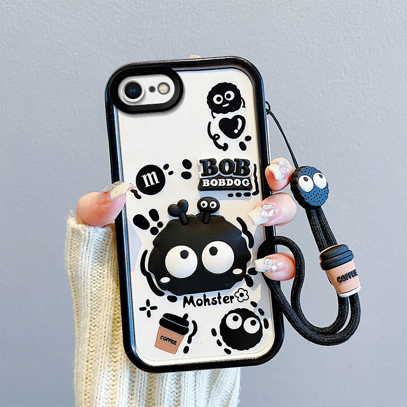 เคส iphone 7 การ์ตูน 3D สติกเกอร์เคสโทรศัพท์สําหรับกรณี iphone 8 se2020 กรณี