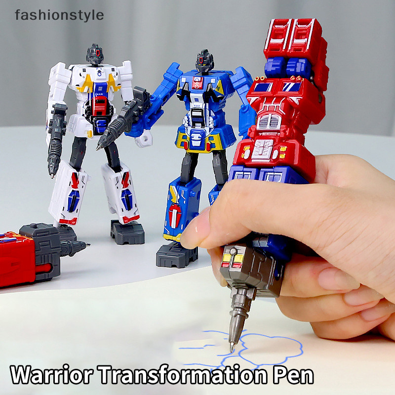[Fashionstyle] 2 In 1 Transformation Transformers ของเล่นปากกา Deformable ปากกาหุ่นยนต์การเปลี่ยนรูป Action Figure ของเล่นเด็กของขวัญวันเกิด [th]