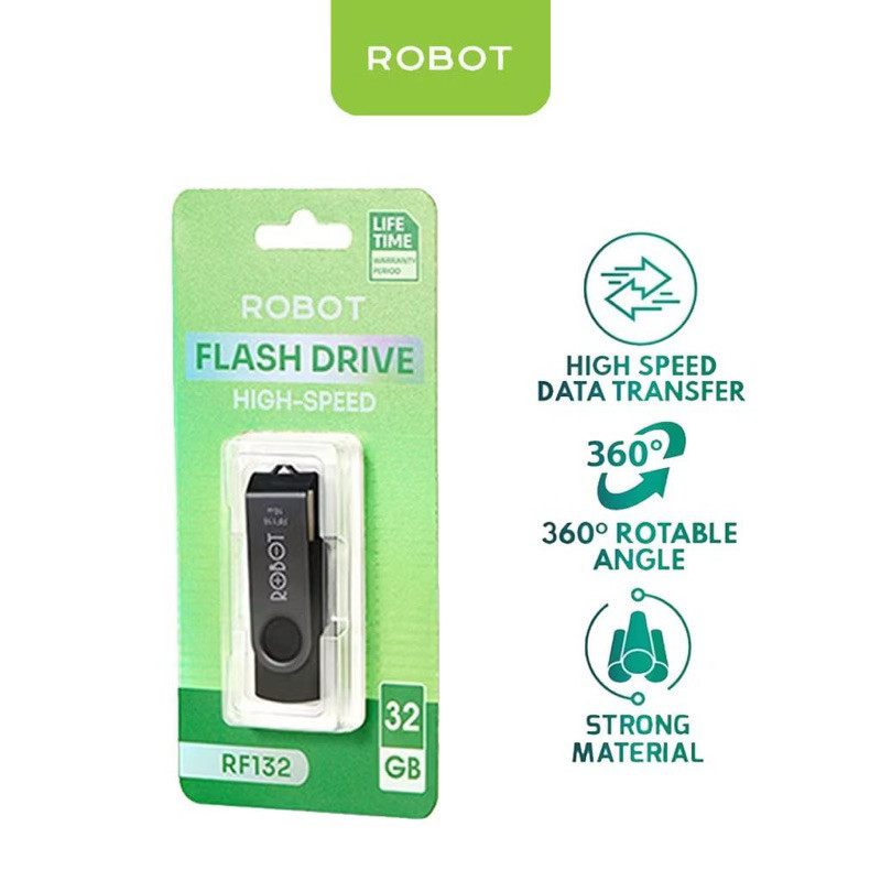 Robot Flashdisk 4G 8G 16G 32G US 2.0 ความเร็วสูง - สินค้าต้นฉบับรับประกันเวลาชีวิตเดิมที่เชื่อถือได้