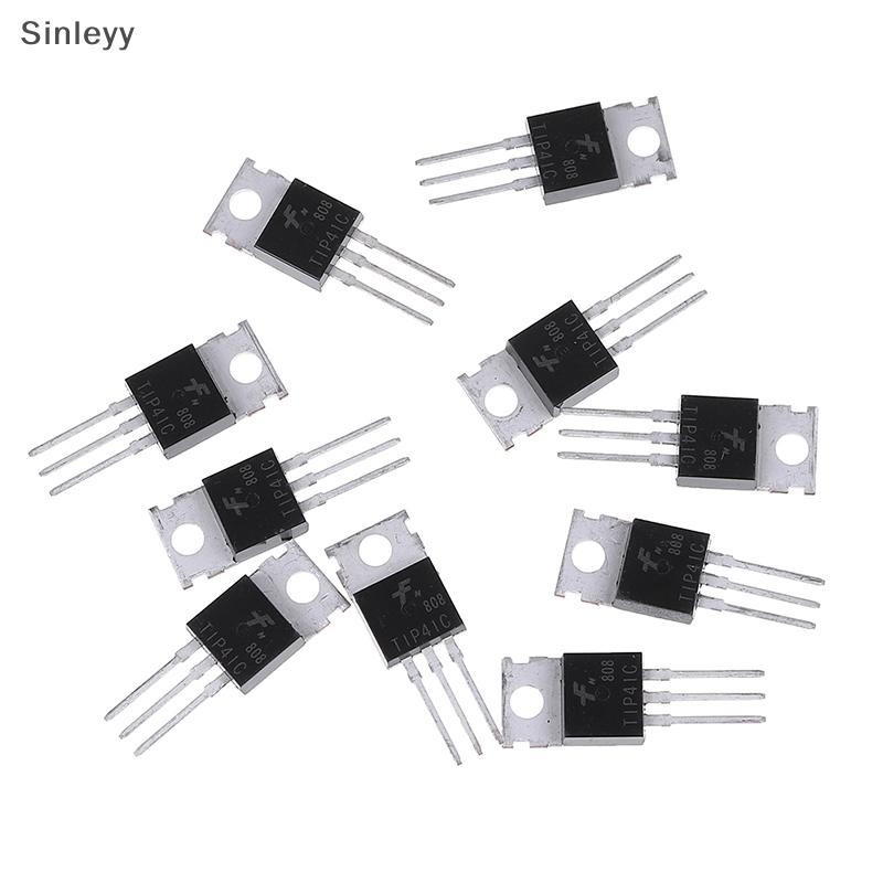Nle 10 ชิ้น TIP41C TIP41 ทรานซิสเตอร์ NPN TO-220 ใหม่และคุณภาพสูง N