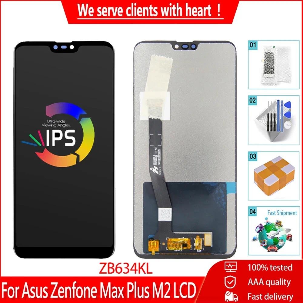 Original 6.26 "สําหรับ ASUS Zenfone Max Plus M2 ZB634KL LCD Touch Screen Digitizer สําหรับ ASUS ZB63