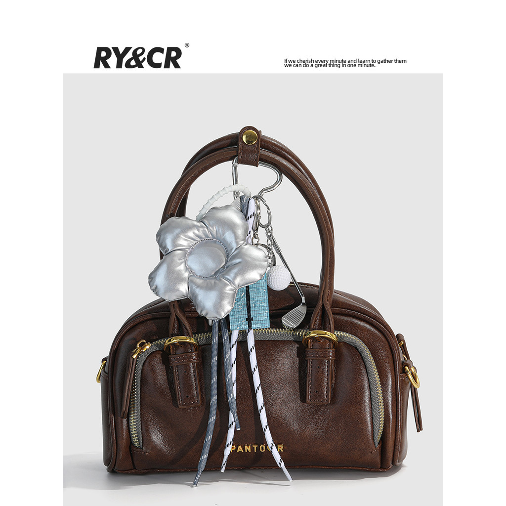 Rycr Original Unique Filled Cotton Flower miu Series จี้ห้อยกระเป๋าสระว่ายน้ําพวงกุญแจรถ ins สไตล์กระเป๋าเป้สะพายหลังเครื่องประดับ