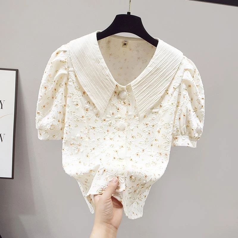เสื้อชีฟองแขนสั้นลายดอกไม้ thumbnail 5