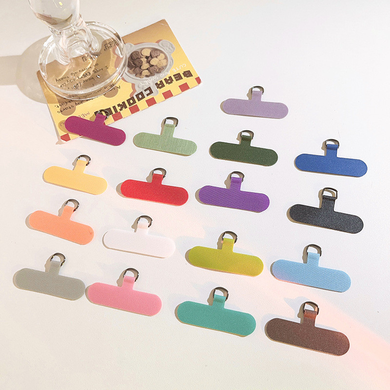Ins Influencer สีพลาสติกการ์ดขนาดเล็ก Universal โทรศัพท์มือถือ Lanyard ปะเก็นแนวทแยง diy ที่ถอดออกได้เคสโทรศัพท์คลิป